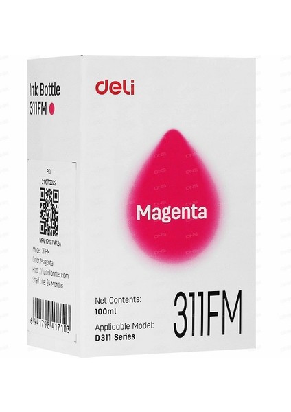 311FM Kırmızı Mürekkep