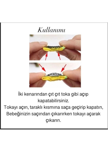 Yenidoğan Bebek Tokası El Emeği 3'lü Klips Saçsız Bebek Toka Seti fırsatları