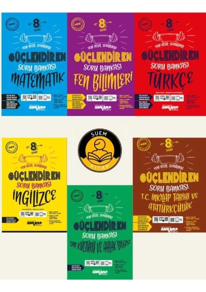 Ankara Yayınları 8.sınıf 6 Kitap Soru Bankası Seti