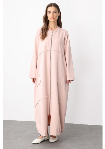 Spor Dikiş Detaylı Döküm Pamuk Karışımlı Örme Kap/ferace-Pudra fiyatları