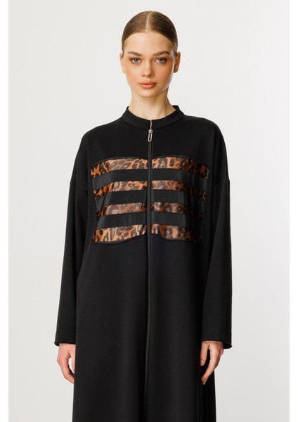 Hcrleo Garni Pamuk Karışımlı Ince Örme Spor Kap/ Ferace-Siyah fırsatları