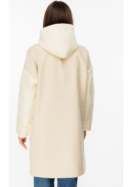 Sporty Kaşe ve Kapitone Uyumlu Özel Kaban-Krem indirimleri