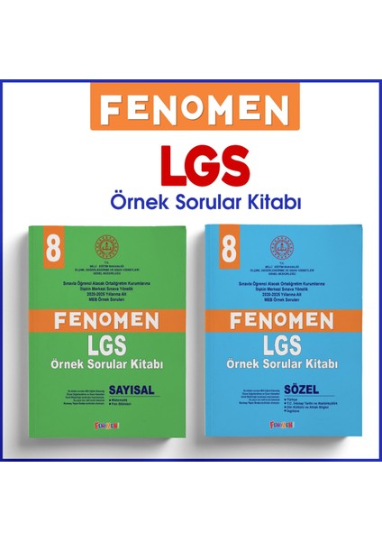 Fenomen Lgs Örnek Sorular Kitabı Seti - (Sayısal+Sözel) (2 Kitap)