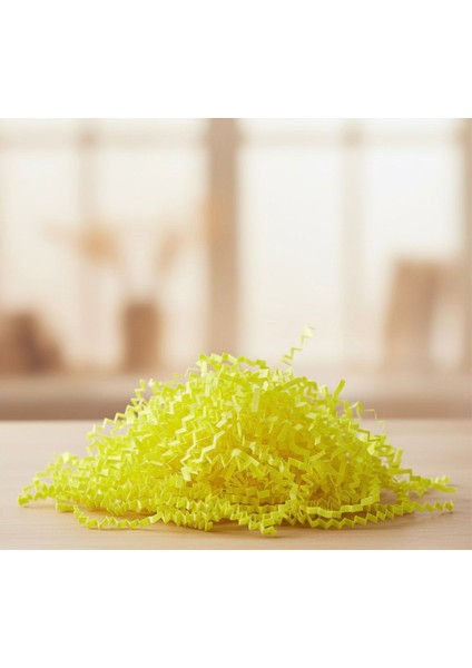 Sarı Z Zigzag Kırpık Kâğıt – Hediye Kutu Içi Dolgu Süsleme ve Dolgu Malzemesi 50 gr