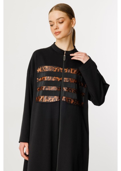 Hcrleo Garni Pamuk Karışımlı Ince Örme Spor Kap/ Ferace-Siyah indirimleri