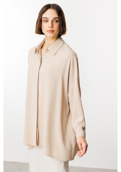 Özel Kalıp Zamansız Akıcı Kumaştan Bluz Tunik-Taş modelleri