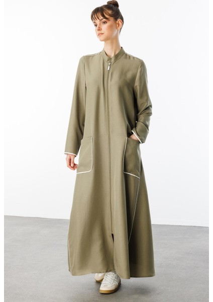 Bloom Ipekçe Kontrast Biye Spor Konforlu Kap-Ferace-Haki fiyatları