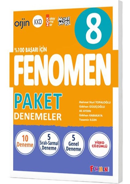 8 Tüm Dersler Paket Denemeler (10 Deneme)