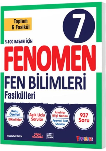 Fenomen 7 Fen Bilimleri Fasikül Seti (Toplam 6 Fasikül)