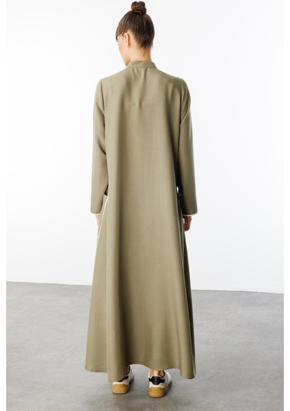 Bloom Ipekçe Kontrast Biye Spor Konforlu Kap-Ferace-Haki indirimleri