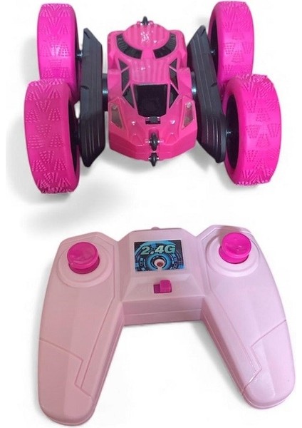 Uzaktan Kumandalı Şarjlı Akrobat Araba Pembe 3222 fiyatları