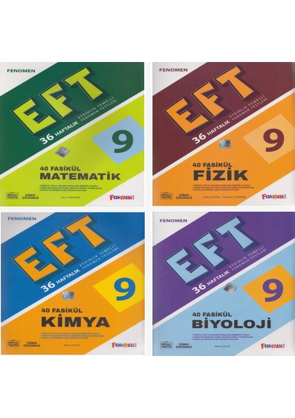 Fenomen 9. Sınıf Eft Sayısal Set ( Matematik & Fizik & Kimya & Biyoloji)