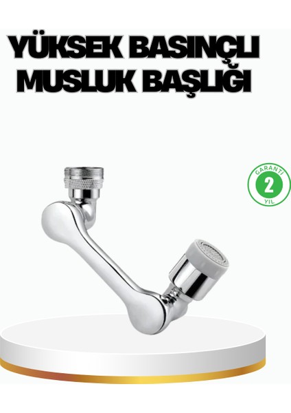 Üç Segmentli 1080 Derece Musluk Aparatı Esnek Döner Havalandırıcı Pratik Kullanım