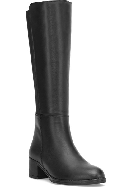 D25KC-2300 Kadın Hakiki Deri Topuklu Çizme Siyah fiyatları