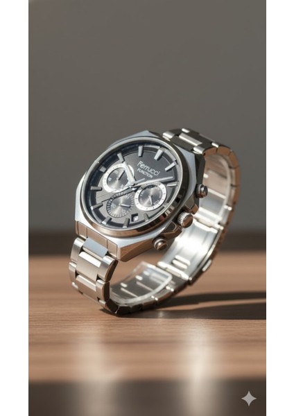 Erkek Kol Saati Gümüş Renk, Siyah Kadran – Şık Metal Kordon, 2 Yıl Garantili fiyatları