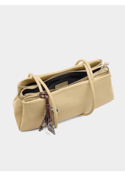 Deri Efektli Charmlı Omuz Çantası indirimleri