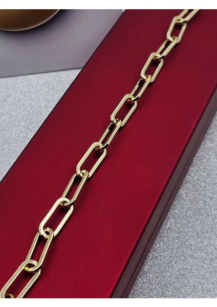 Xuping Zincir Model Çelik Bileklik Gold Renk