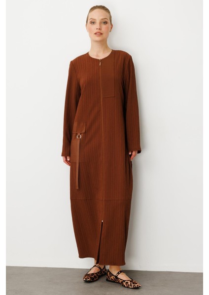 Poly - Cupra Garni Detaylı Spor Zamansız Ferace Kap-Kahve fiyatları