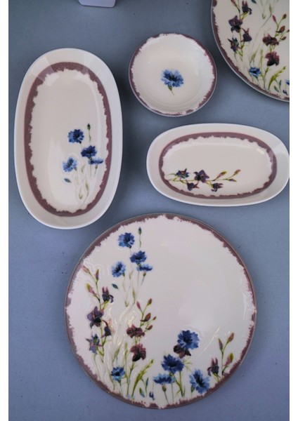 Porselen Morden Kahvaltı ve Ikram Takımı 6 Kişilik 14 Parça fiyatları