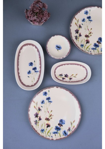 Porselen Morden Kahvaltı ve Ikram Takımı 6 Kişilik 14 Parça fırsatları