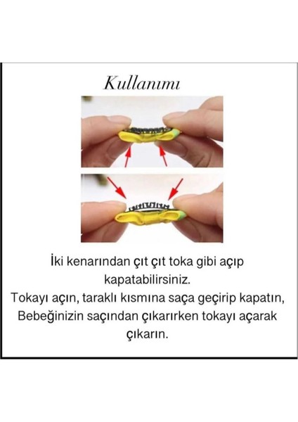 Yenidoğan Bebek Tokası El Emeği Karma 4'lü Set Saçsız Kırmızı Bebek Toka Seti fırsatları