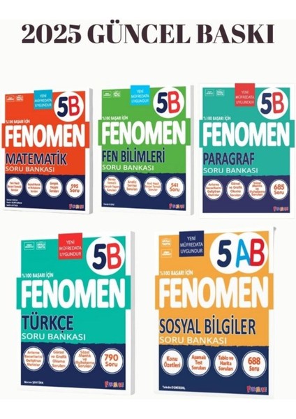 Fenomen Yayınları 5.sınıf B Serisi