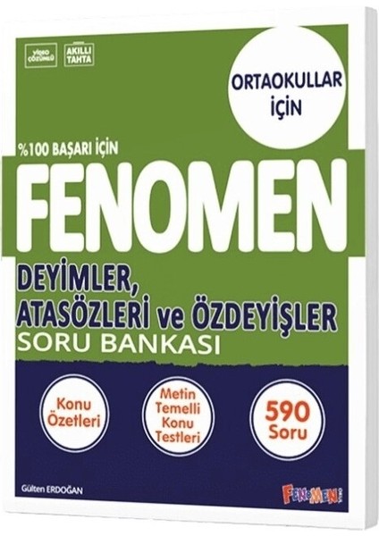 Fenomen 8 Deyimler Atasözleri ve Özdeyişler Fenomen Soru Bankası Fenomen Kitap