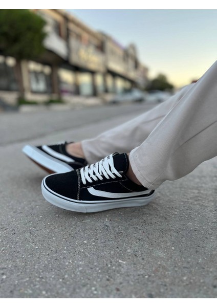 Kb-V1 Kuback Siyah Beyaz Detaylı Günlük Erkek Ayakkabı modelleri