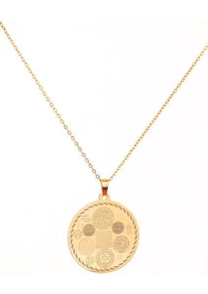 Altın Renk Titanyum Kaplama Çelik Kolye Paslanmaz Zincir Kararmaz, Paslanmaz Dayanıklı modelleri