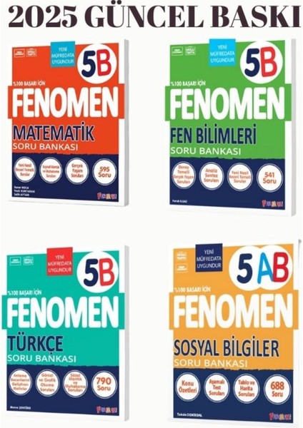 Fenomen Yayınları 5.sınıf B Serisi