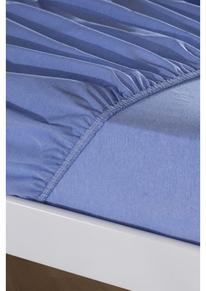 %100 Pamuk Çarşaf Takimi-Mavi modelleri