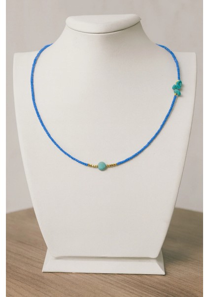 Turkuaz Doğal Taş Kolye fiyatları