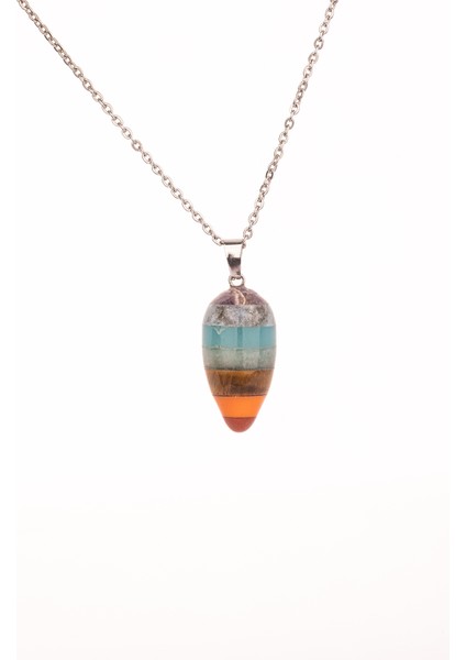 7 Çakra Doğal Taş Enerji Kolye fiyatları