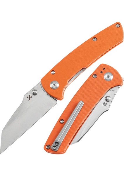 Main Street | Başparmak Sapları Turuncu G10 Sap | 154CM Çelik Çakı | T1015E6