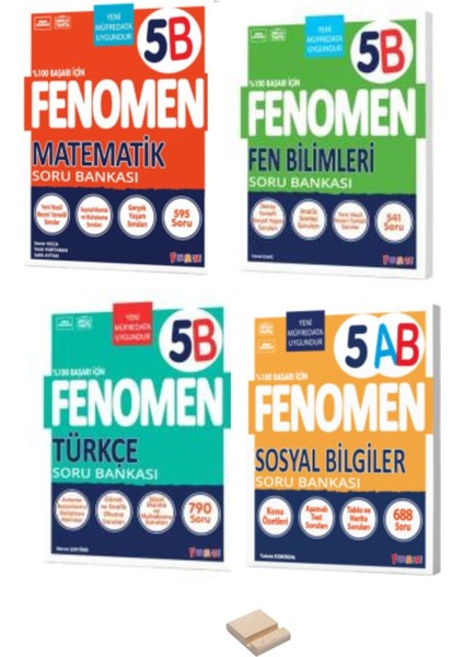 5. Sınıf B Serisi Matematik Türkçe Fen ve Sosyal 4lü Set Soru Bankası