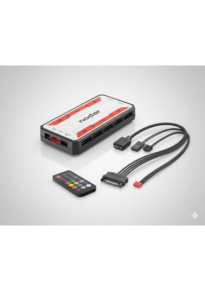 Argb Fan ve LED Kontrolcü Hub Seti + Uzaktan Kumanda Beyaz fiyatları
