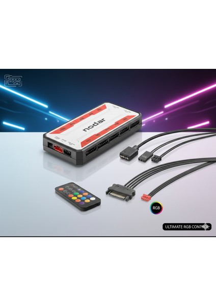 Argb Fan ve LED Kontrolcü Hub Seti + Uzaktan Kumanda Beyaz fırsatları