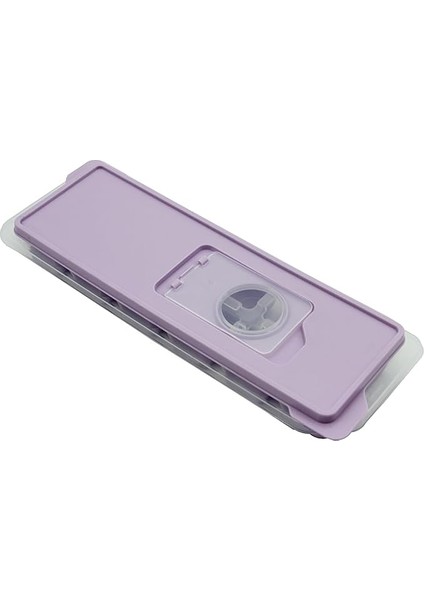 Silikon Tabanlı Buz Kalıbı, 12 Bölmeli, Yapışmaz Özellikli, Pratik ve Esnek, Premium (1, Mor)