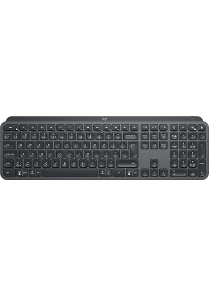 Mx Keys Kablosuz Aydınlatmalı Klavye, Profesyonel Konforlu Dayanıklı Tasarım, Easy-Switch Özelliği, 5 Ay Pil Ömrü, Türkçe Q Klavye, Siyah