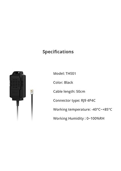 Sonoff Th Elite/origin,rj9 4P4C Arayüzü Için THS01 Yüksek Doğruluk Sıcaklık ve Nem Sensörü modelleri
