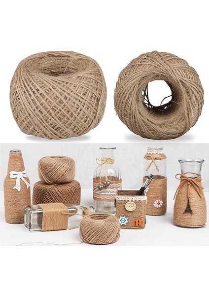 Ip 1 Adet 100 Metre Doğal Hasır Kırnap Çuval Kendir Ipi Süsleme Hoby El Işi indirimleri