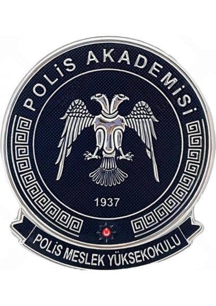 Egm Pomem Polis Meslek Yüksek Okulu Arması 3D Plastik Tpu, Cırtlı, Standart Ölçü