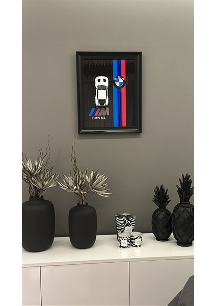 Özel Tasarım Bmw M4 3D Duvar Tablosu – Gerçek Model Araba Detaylı Premium Koleksiyon Parçası