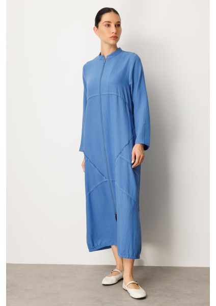 Ipekçe Kumaşı Sayesinde Hafif ve Ferah Spor Kap - Ferace-Mavi indirimleri