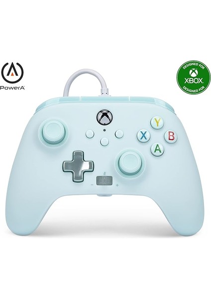 Xbox Serisi X|s Için Powera Gelişmiş Kablolu Oyun Kumandası - Pamuk Şeker Mavisi