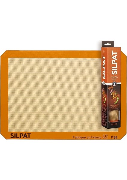 Backmatte Premium Antihaft-Silikon-Backmatte 11-5/8" x 16-1/2" Schwarz