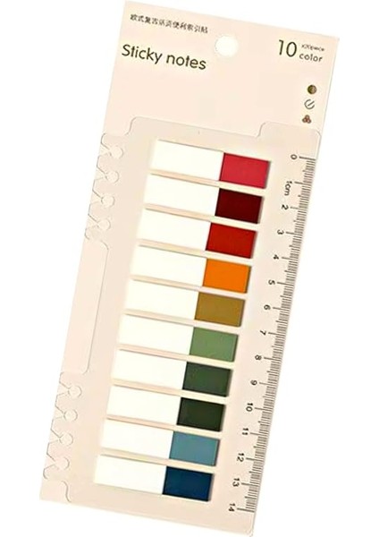 Sticky Notes Şeffaf Renkli Yapışkan Not Kağıtları Defter Yer Imleri Etiket Ayraç 3'lü Set (Sonbahar) modelleri