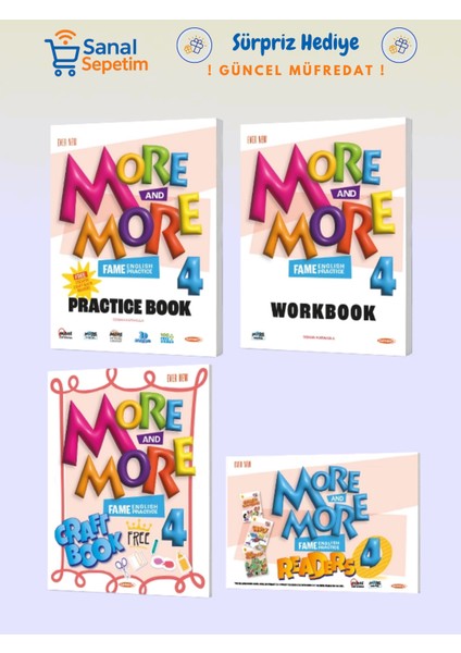 More And More 4. Sınıf Practice Book (Workbook + Craft Book + Readers)