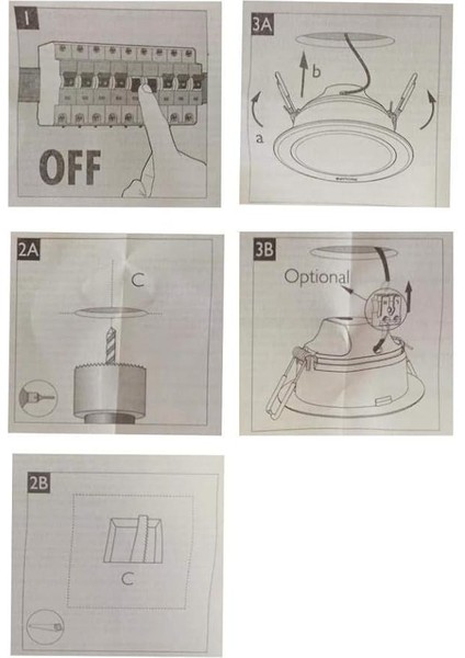 LED Gömme Spot Lamba Meson 090 5W Sarı fırsatları