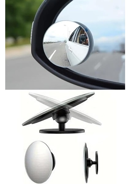 Adet Ayarlanabilir Çerçevesiz Araba Kör Nokta Ayna Seti